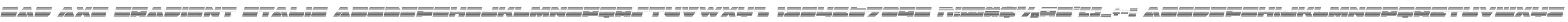 Bad Axe Gradient Italic
