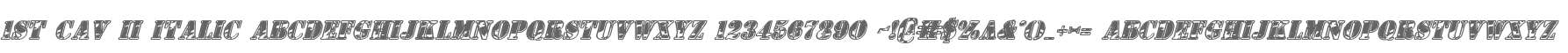 1st Cav II Italic