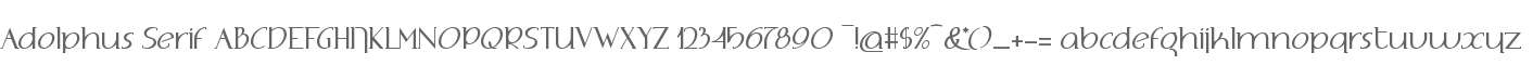 Adolphus Serif