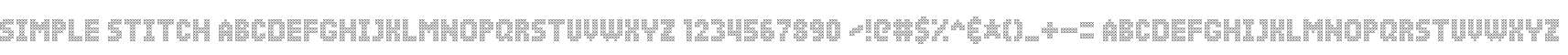 Simple Stitch