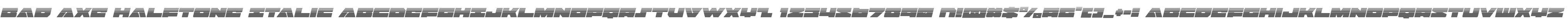 Bad Axe Halftone Italic