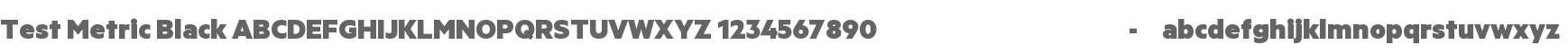 Test Metric Black