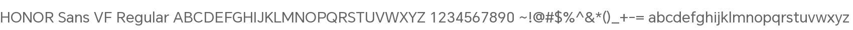 HONOR Sans VF