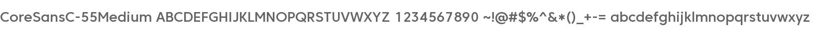 Core Sans C 55 Medium