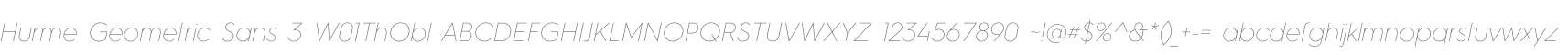 Hurme Geometric Sans 3 W01ThObl