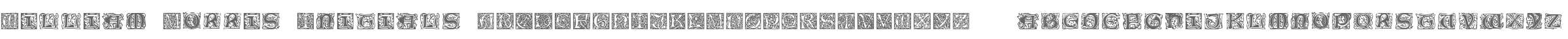 William Morris Initials