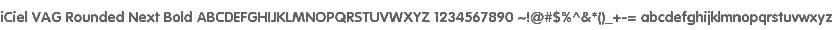 iCiel VAG Rounded Next Bold