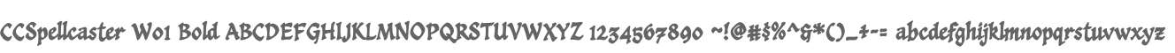 CCSpellcaster W01 Bold