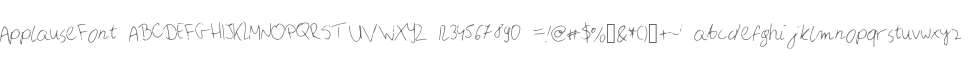 ApplauseFont