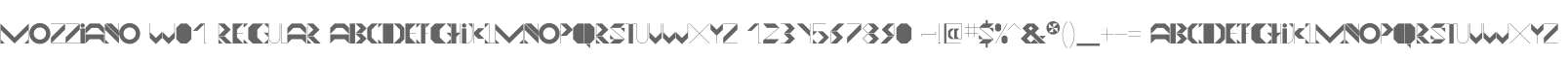 Mozziano W01 Regular