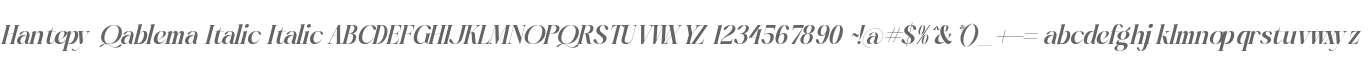 Hantepy Qablema Italic