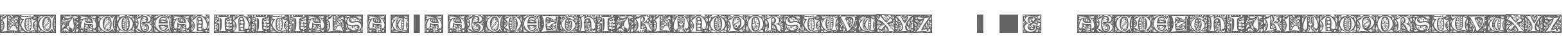 LTC Jacobean Initials A W90 A