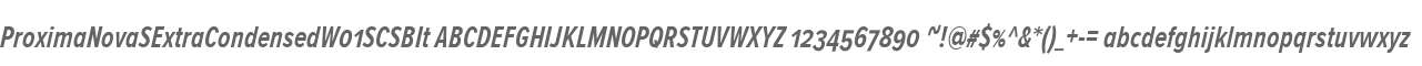 ProximaNovaSExtraCondensedW01SCSBIt