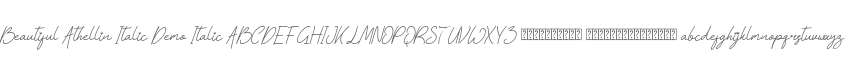 Beautiful Athellin Italic Demo