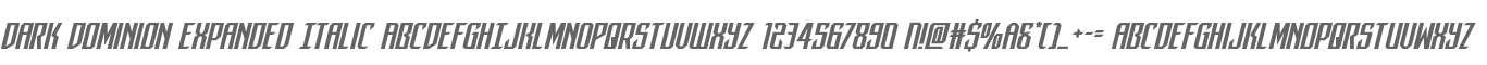 Dark Dominion Expanded Italic