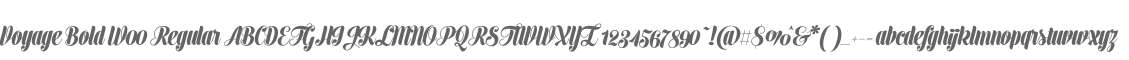 Voyage Bold W00 Regular
