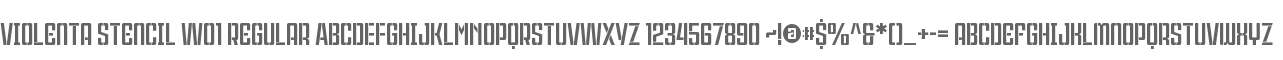 Violenta Stencil W01 Regular
