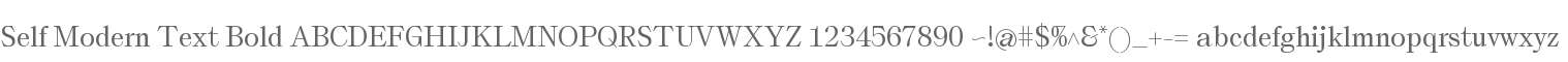 Self Modern Text