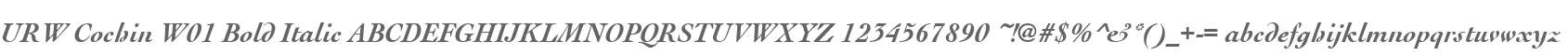 URW Cochin W01 Bold Italic