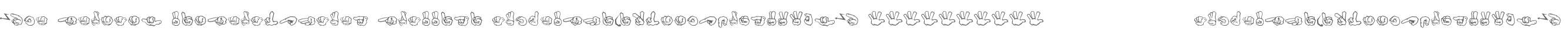 ZOE GERMANY Fingeralphabet Graffiti