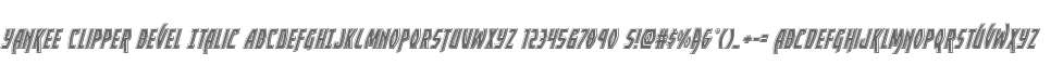 Yankee Clipper Bevel Italic
