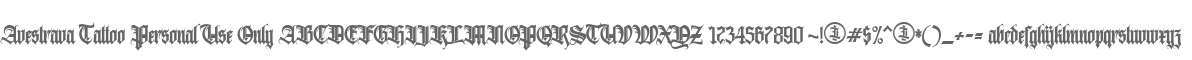 Avestrava Tattoo Personal Use Only