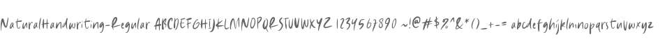 Natural Handwriting