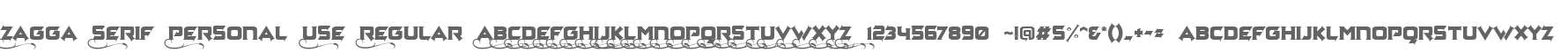 Zagga Serif Personal Use Regular