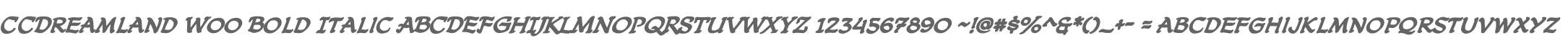 CCDreamland W00 Bold Italic