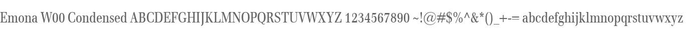 Emona W00 Condensed