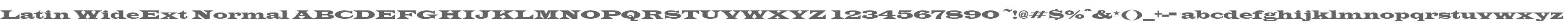 Latin WideExt Normal