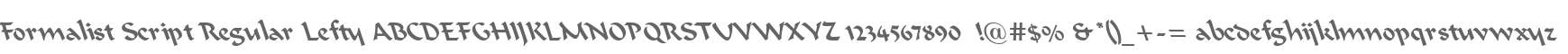 Formalist Script Regular Lefty