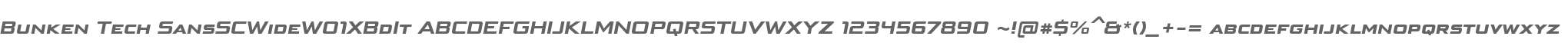 Bunken Tech SansSCWideW01XBdIt