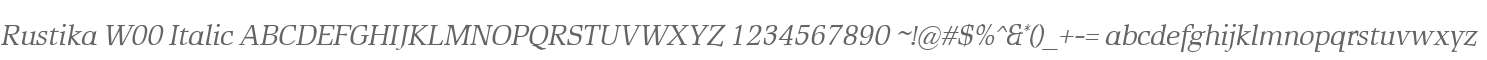 Rustika W00 Italic