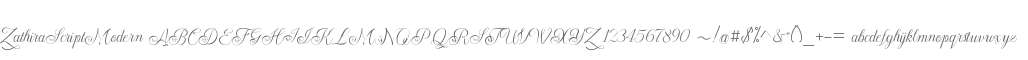 Zathira Script Modern