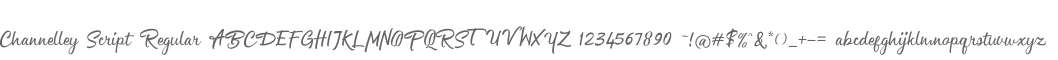 Channelley Script Regular