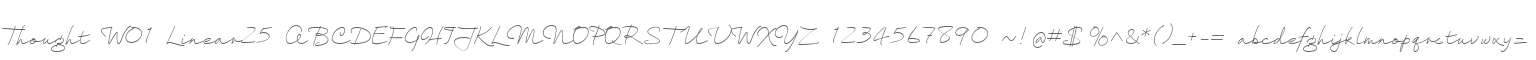 Thought W01 Linear25