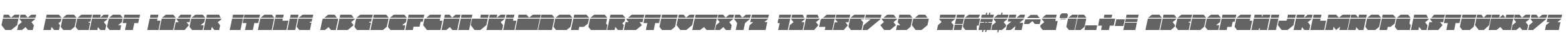 VX Rocket Laser Italic