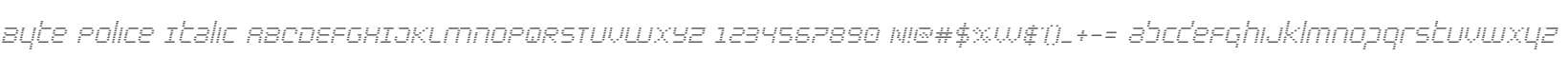 Byte Police Italic