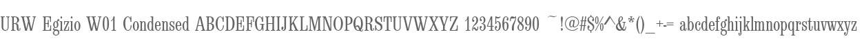 URW Egizio W01 Condensed