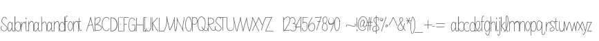 Sabrinahandfont