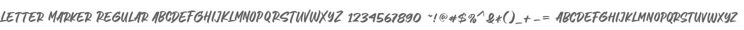 Letter Marker Regular