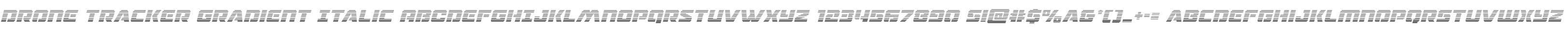 Drone Tracker Gradient Italic