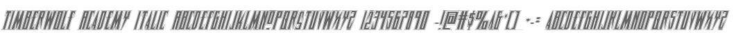 Timberwolf Academy Italic