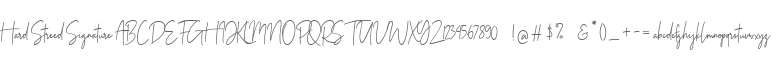 Hard Streed Signature