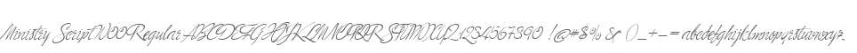 Ministry Script W00 Regular