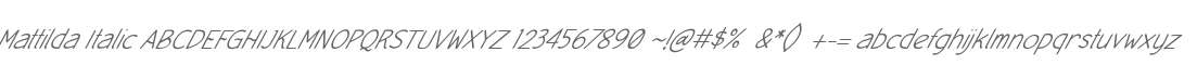 Mattilda Italic
