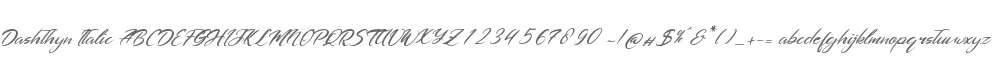 Dashthyn Italic