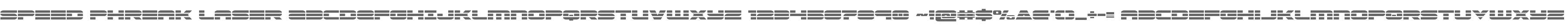 Speed Phreak Laser
