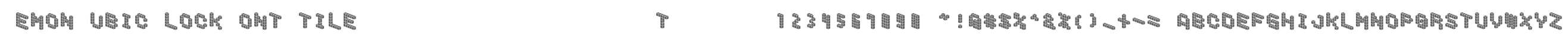 DemonCubicBlockFont Tile